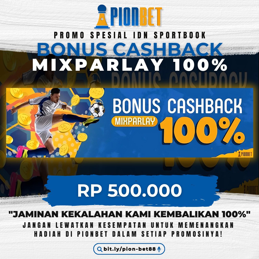 Promo CASHBACK 100% MIX PARLAY