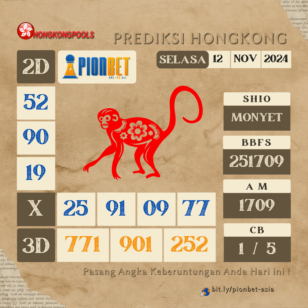 PREDIKSI HONGKONG POOLS | Selasa , 12 NOVEMBER 2024